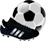 Header bzw. Fuß Bild rechts Fußball und Schuh